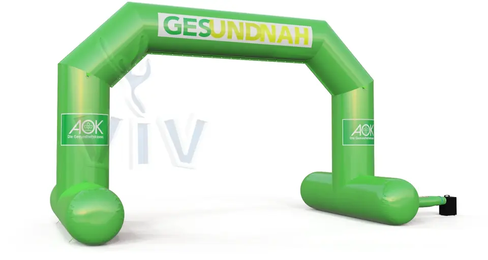 Diagonal gate self standing AOK commercial promotional inflatable gate