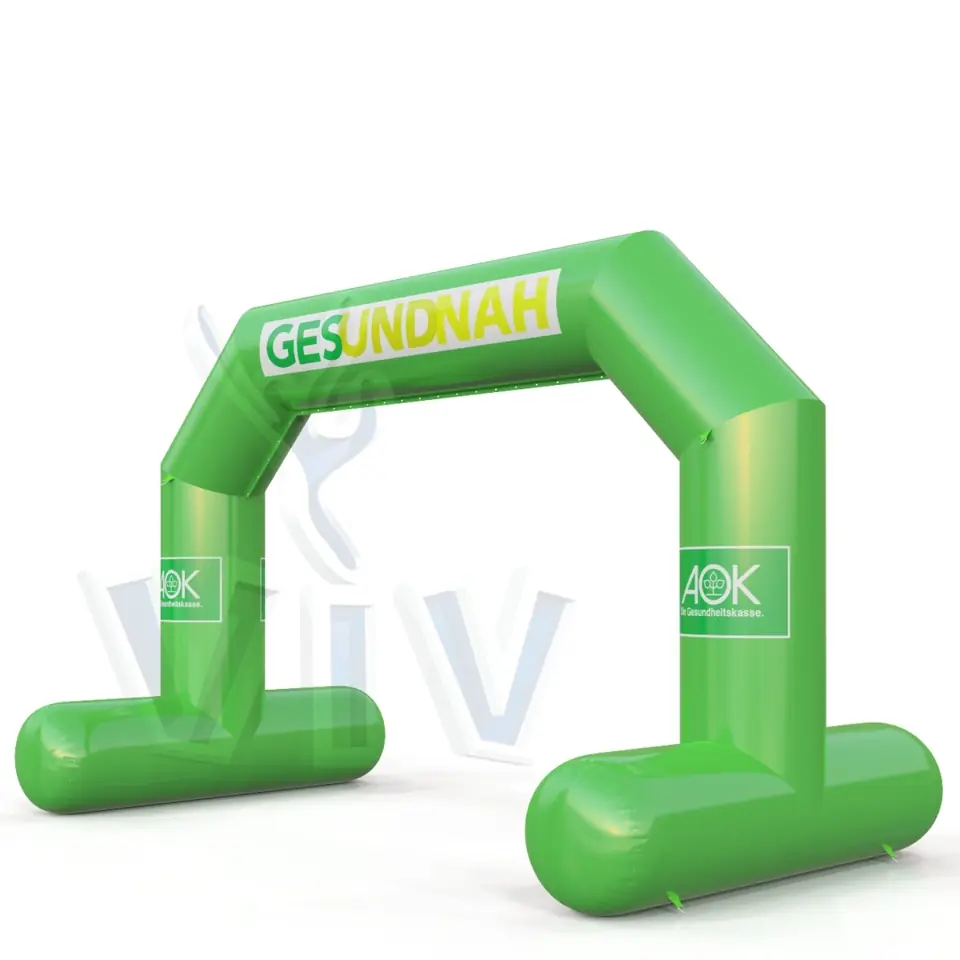 Diagonal gate self standing AOK commercial promotional inflatable gate