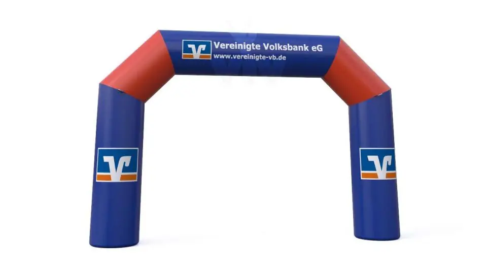 Diagonal gate "Volksbank" - Collection Volksbank commercial promotional inflatable gate