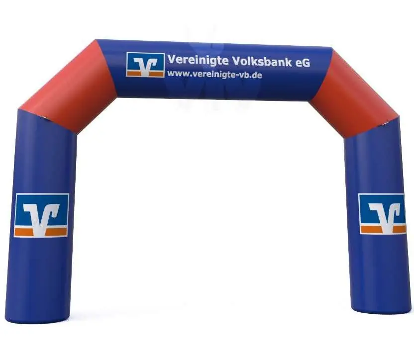 Diagonal gate "Volksbank" - Collection Volksbank commercial promotional inflatable gate