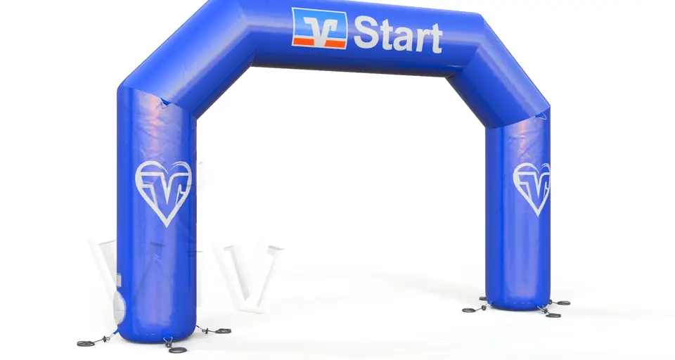 Gate Volksbank commercial promotional inflatable gate
