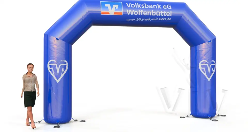 Gate Volksbank commercial promotional inflatable gate