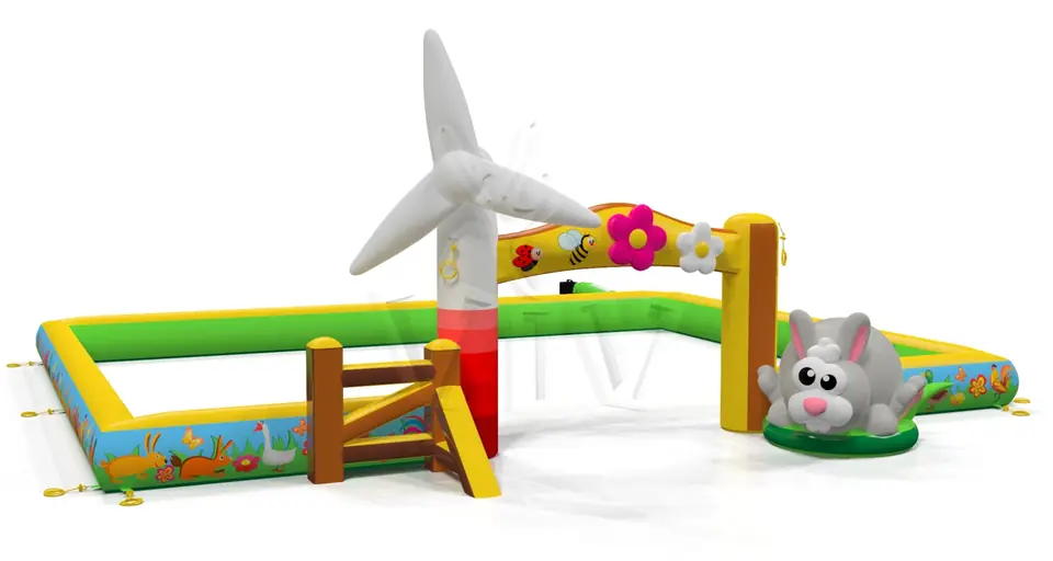 Inflatable barrier livestock commercial promotional inflatable gate