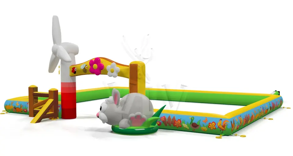 Inflatable barrier livestock commercial promotional inflatable gate