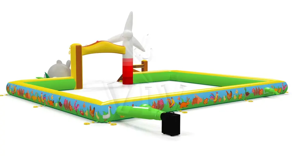 Inflatable barrier livestock commercial promotional inflatable gate