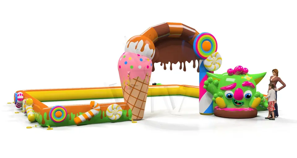 Inflatable barrier Monsters commercial promotional inflatable gate