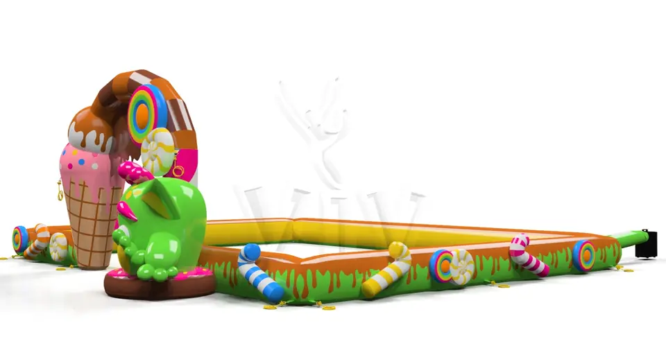 Inflatable barrier Monsters commercial promotional inflatable gate