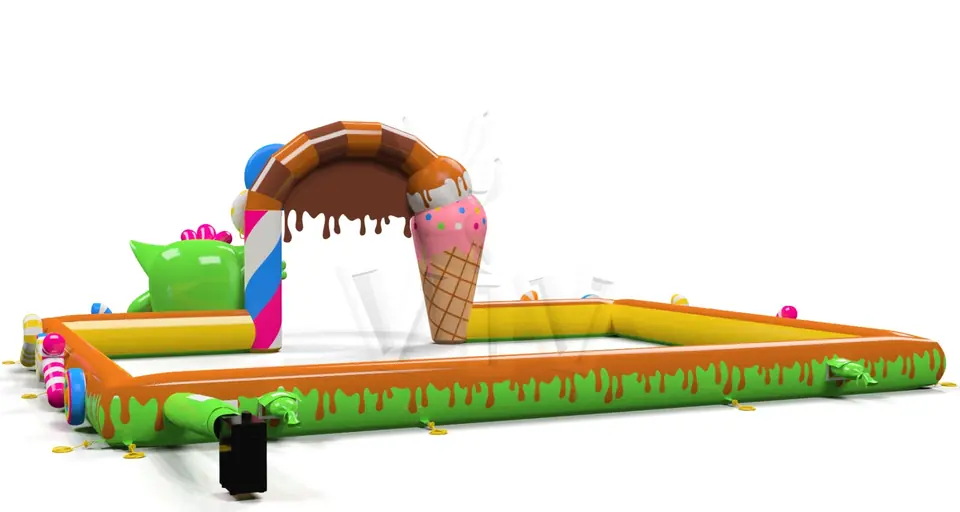 Inflatable barrier Monsters commercial promotional inflatable gate
