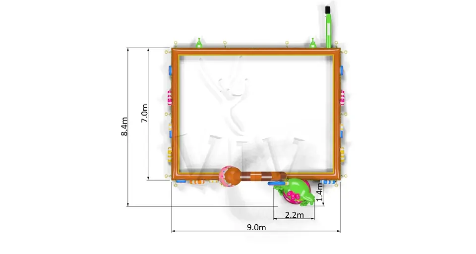 Inflatable barrier Monsters commercial promotional inflatable gate