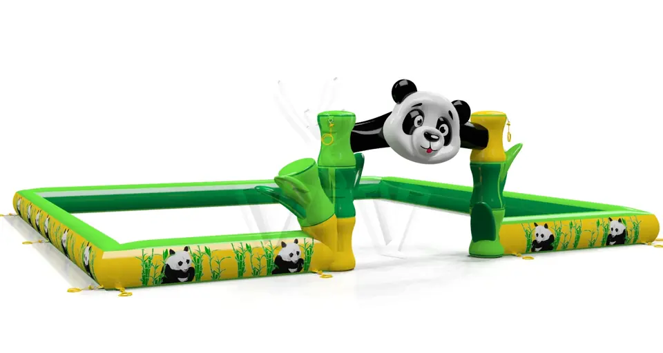 Inflatable barrier Panda commercial promotional inflatable gate