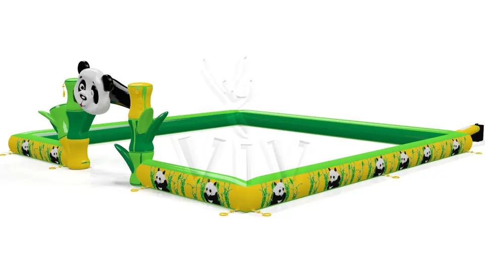 Inflatable barrier Panda commercial promotional inflatable gate