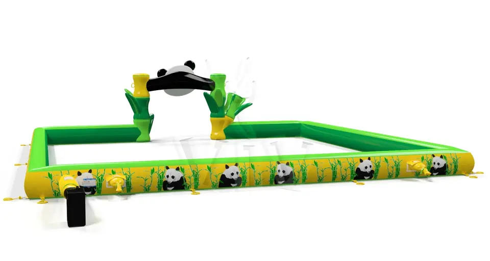 Inflatable barrier Panda commercial promotional inflatable gate