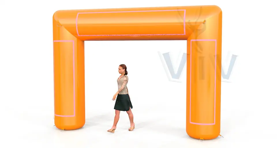 Rectangular gate 4 m commercial promotional inflatable gate