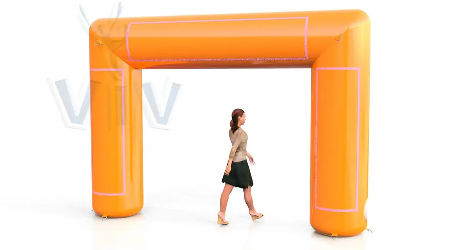 Rectangular gate 4 m commercial promotional inflatable gate