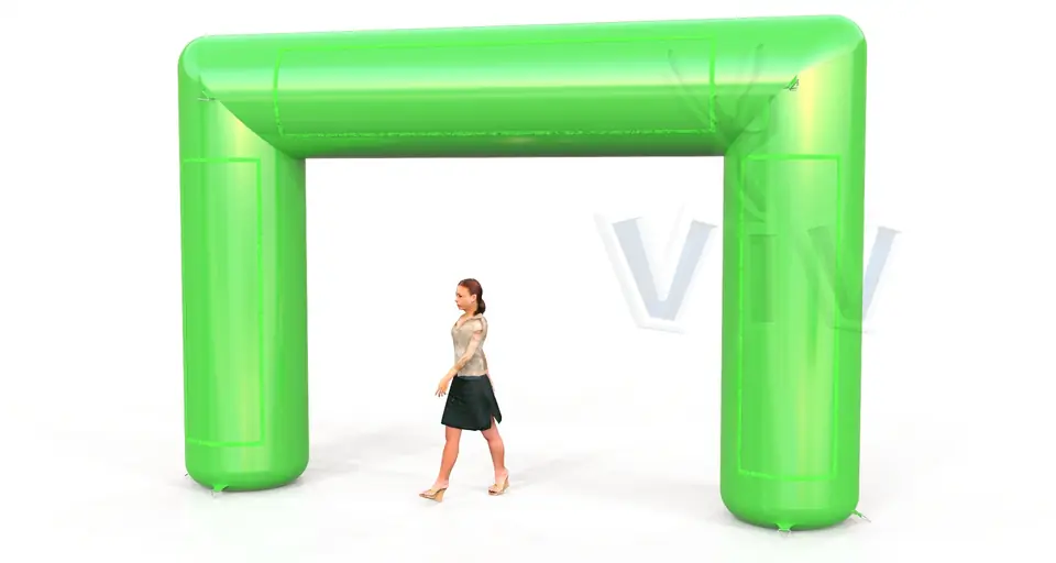 Rectangular gate 5 m commercial promotional inflatable gate