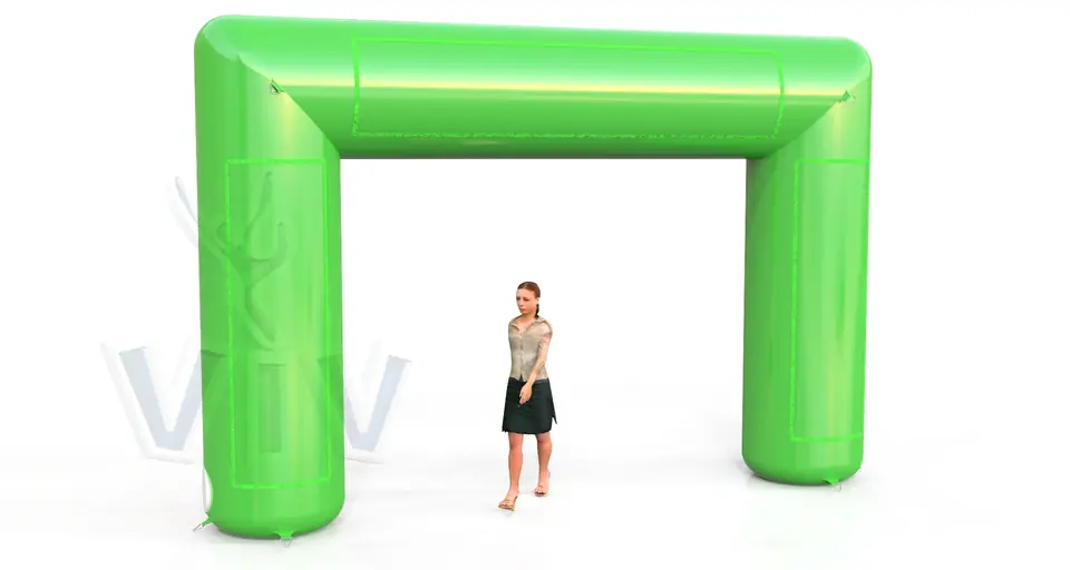 Rectangular gate 5 m commercial promotional inflatable gate