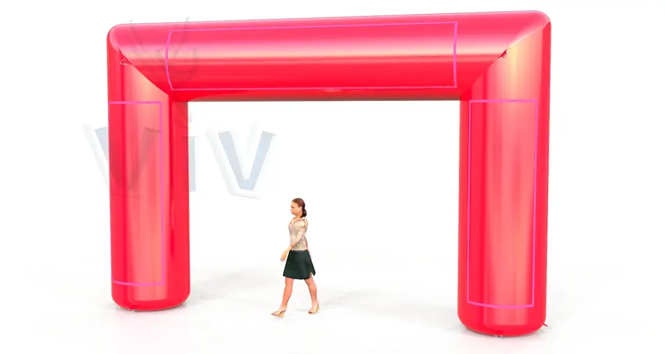 Rectangular gate 6 m commercial promotional inflatable gate