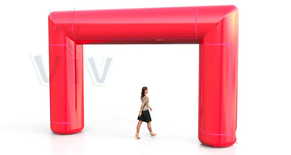 Rectangular gate 6 m commercial promotional inflatable gate