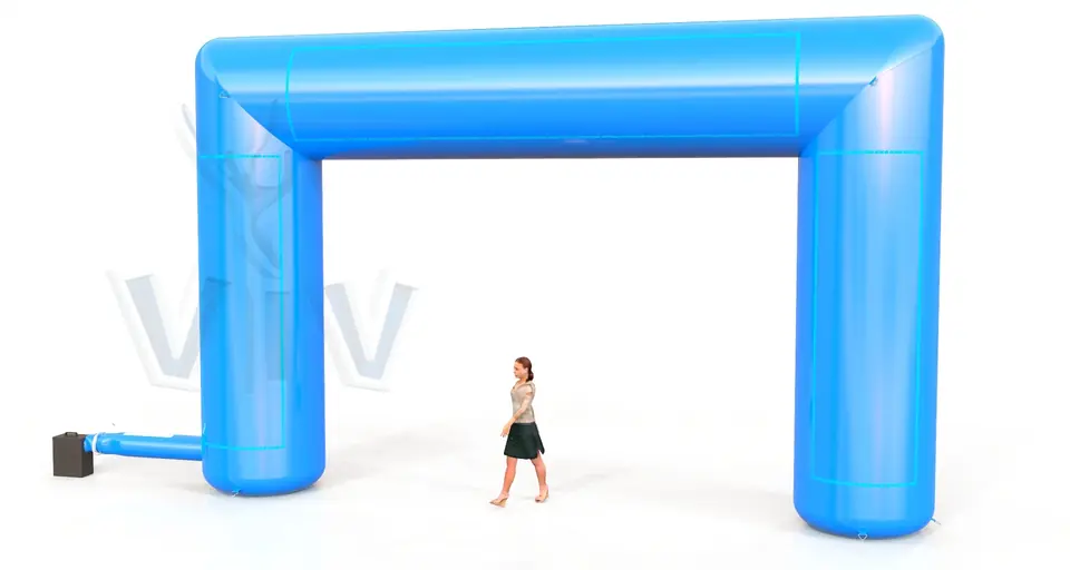 Rectangular gate 8 m commercial promotional inflatable gate