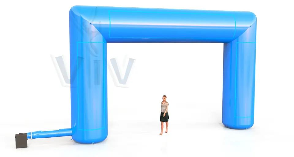 Rectangular gate 8 m commercial promotional inflatable gate