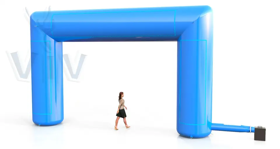 Rectangular gate 8 m commercial promotional inflatable gate