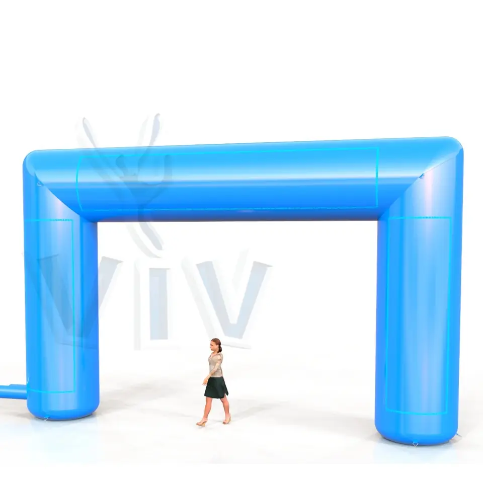 Rectangular gate 8 m commercial promotional inflatable gate