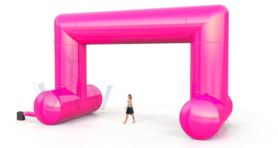 Rectangular self-standing gate 10 m commercial promotional inflatable gate