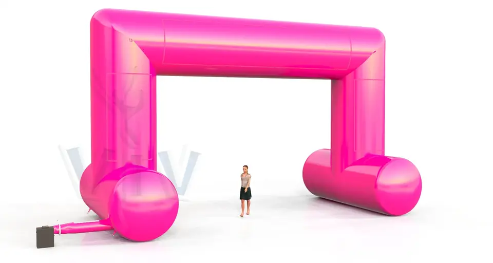 Rectangular self-standing gate 10 m commercial promotional inflatable gate