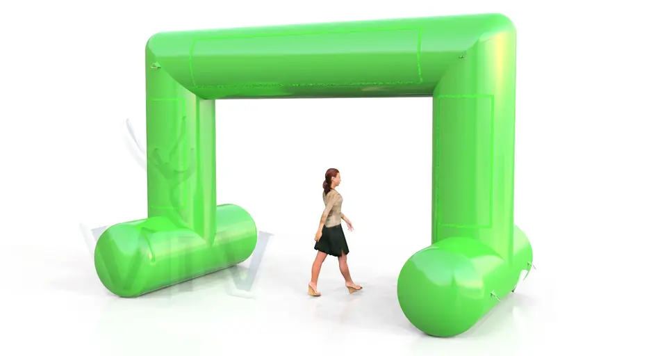 Rectangular self-standing gate 5 m commercial promotional inflatable gate