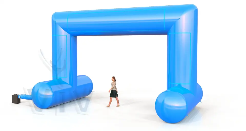 Rectangular self-standing gate 8 m commercial promotional inflatable gate