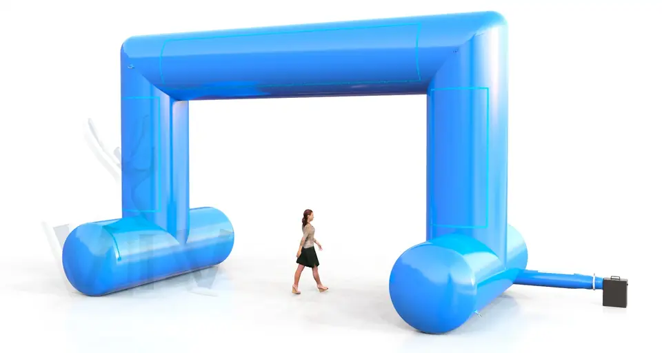 Rectangular self-standing gate 8 m commercial promotional inflatable gate
