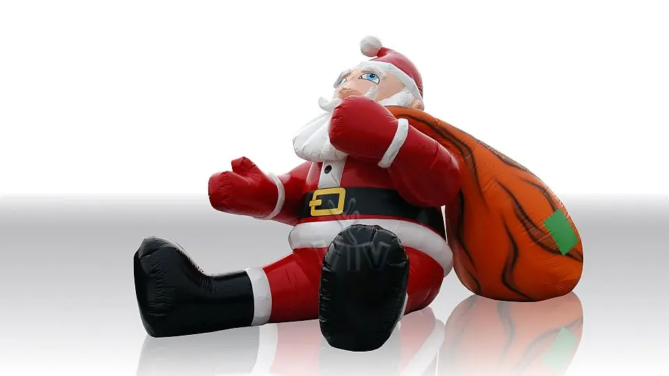 Sitting Santa Claus commercial holiday inflatable
