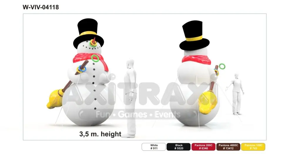 Snowman 3.5 m commercial holiday inflatable