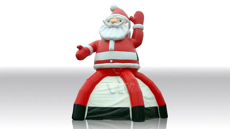 Tent with Father Christmas, external diameter 6.5 m commercial holiday inflatable