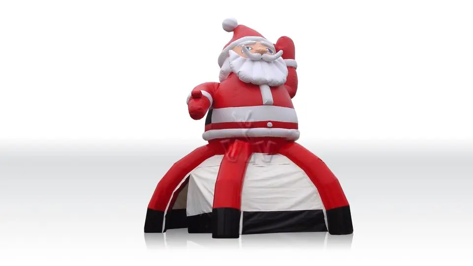 Tent with Father Christmas, external diameter 6.5 m commercial holiday inflatable