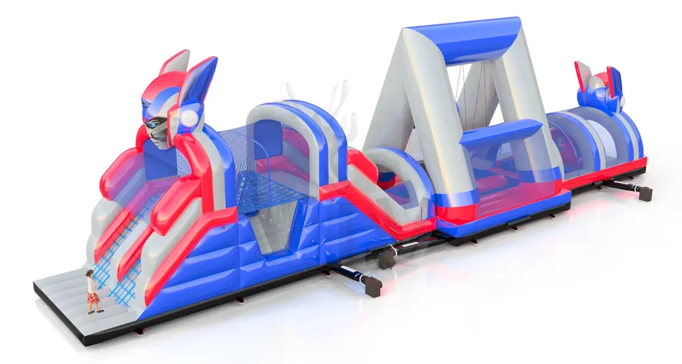 Active Center Gladiators Robots commercial inflatable obstacle course