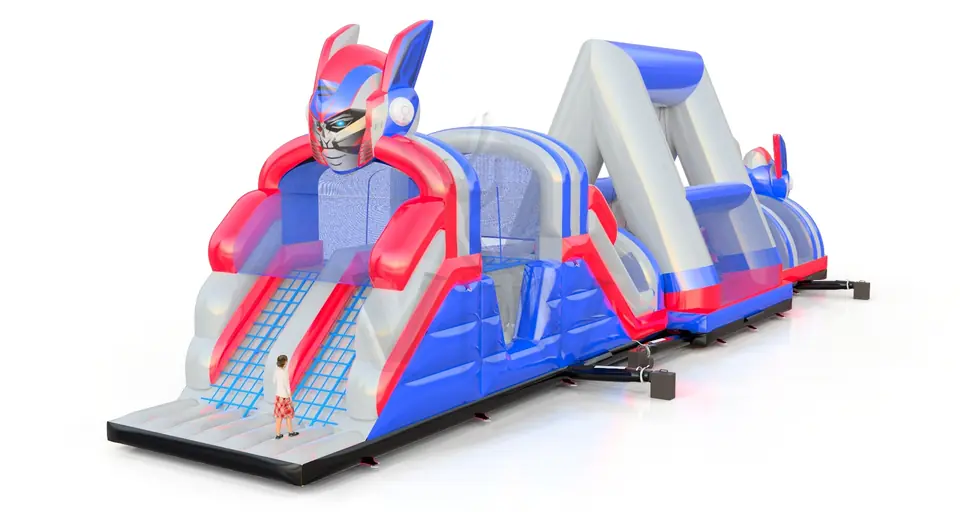 Active Center Gladiators Robots commercial inflatable obstacle course