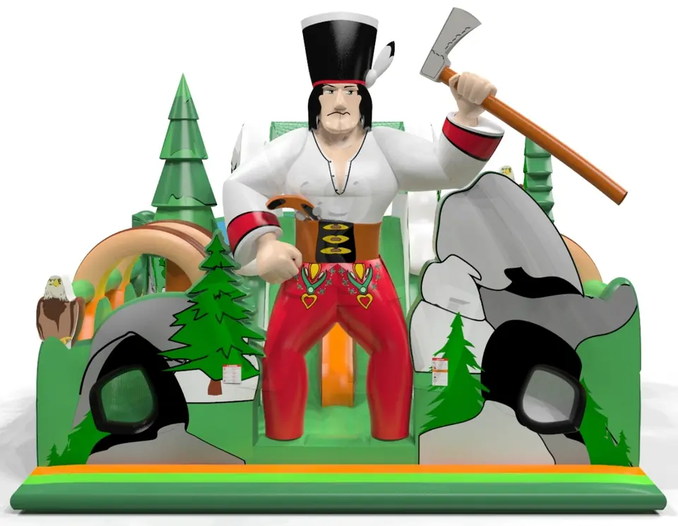 Brigand's Adrenaline commercial inflatable obstacle course