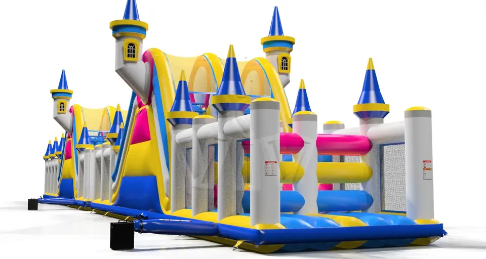 Castle Obstacle Course commercial inflatable obstacle course