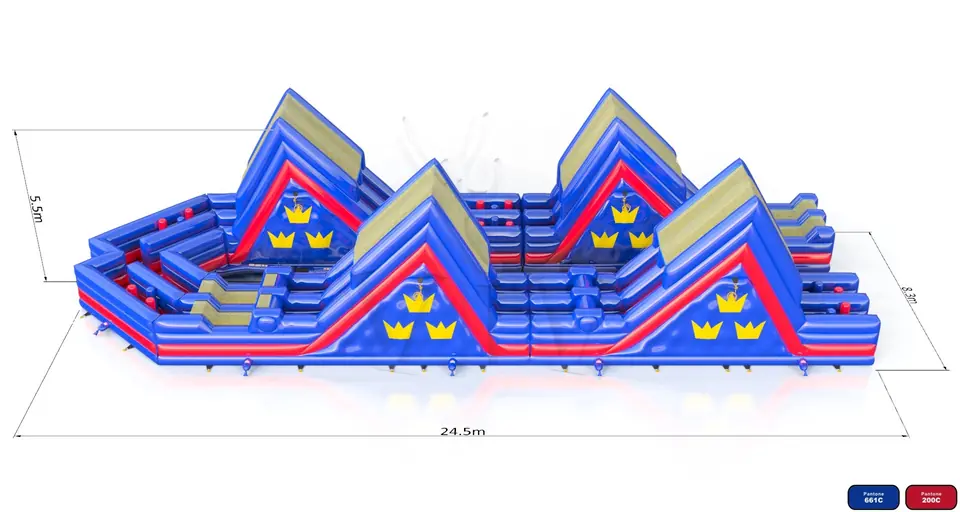Jet Stream commercial inflatable obstacle course
