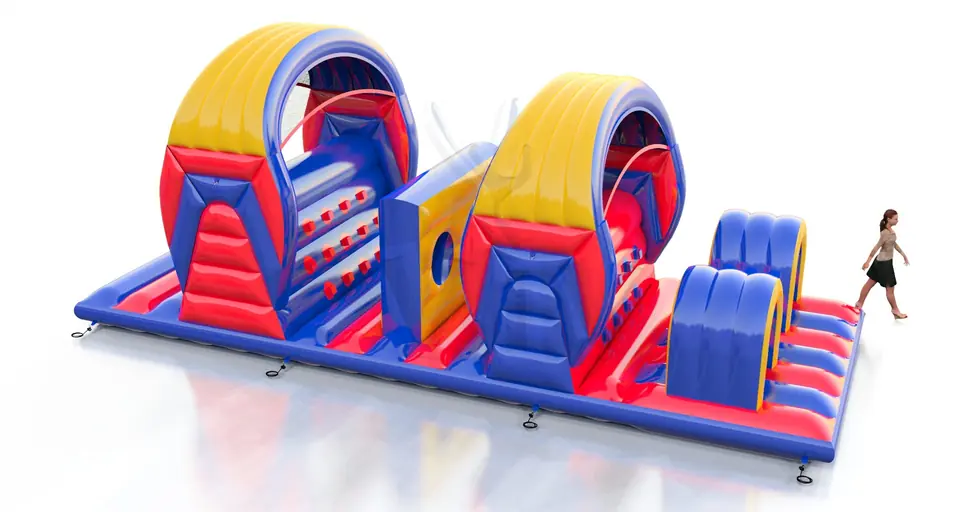 Obstacle course 10 m commercial inflatable obstacle course