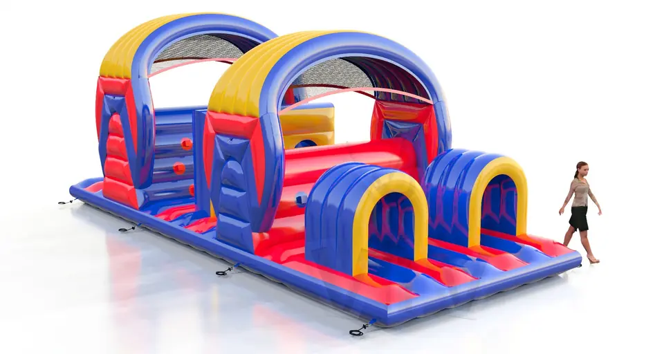 Obstacle course 10 m commercial inflatable obstacle course