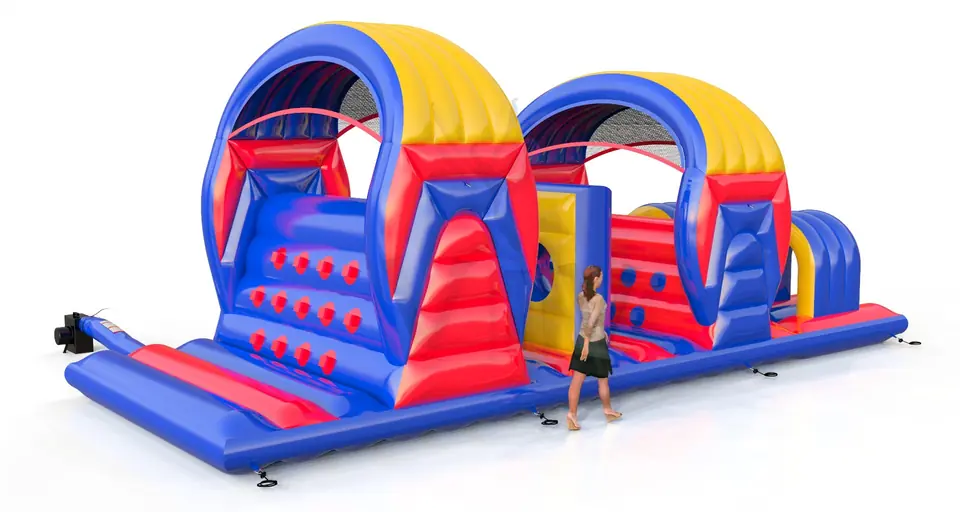 Obstacle course 10 m commercial inflatable obstacle course