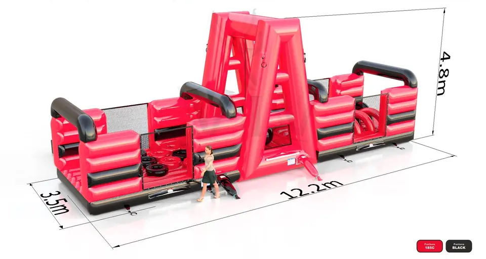 Obstacle course Challenge XL - 1 part commercial inflatable obstacle course
