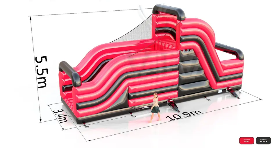 Obstacle course Challenge XL - 1 part commercial inflatable obstacle course