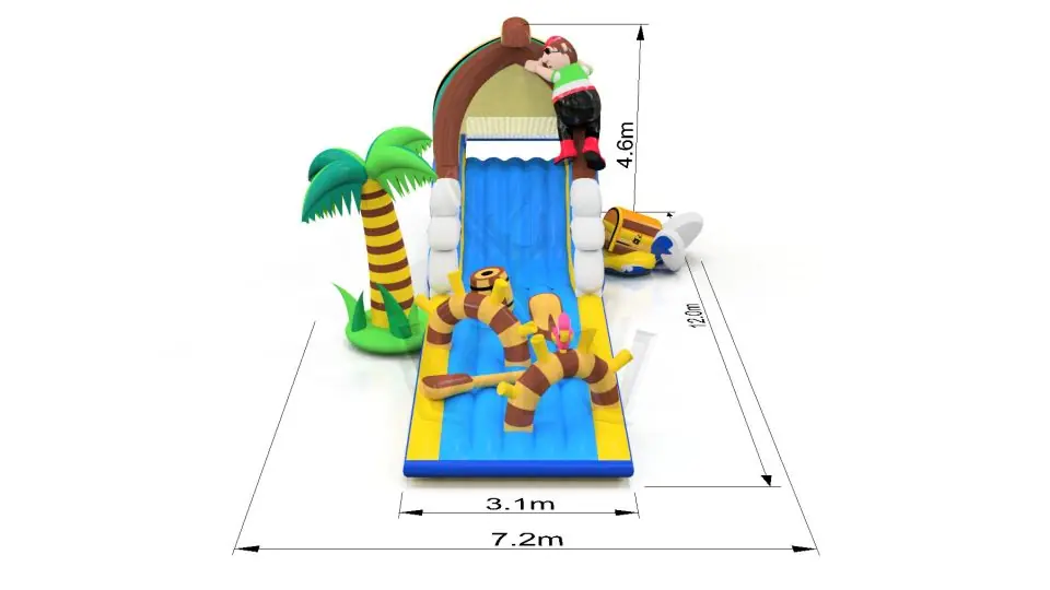 Obstacle Course - Collection Pirate commercial inflatable obstacle course