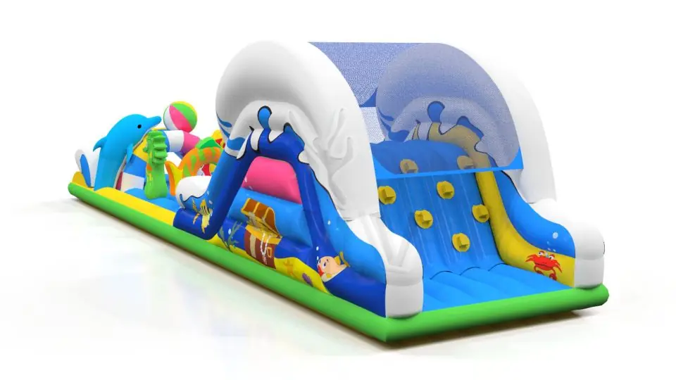 Obstacle Course - Collection Underwater World commercial inflatable obstacle course