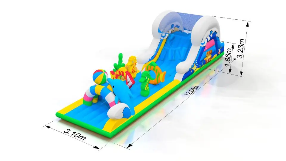 Obstacle Course - Collection Underwater World commercial inflatable obstacle course