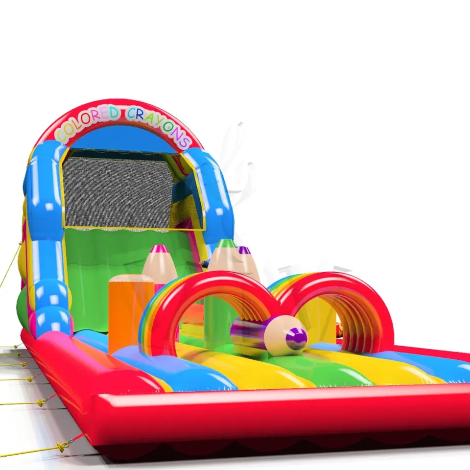 Obstacle Course Crayons commercial inflatable obstacle course