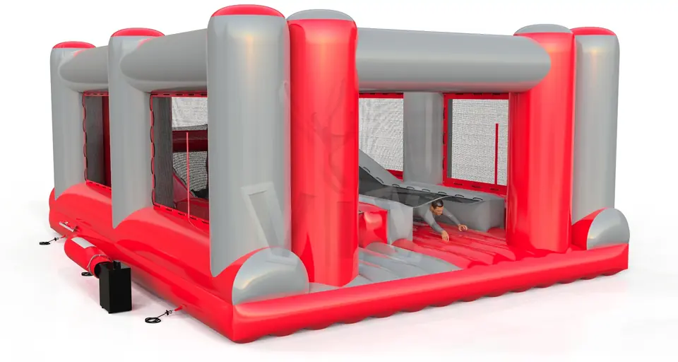 Obstacle course for crawling commercial inflatable obstacle course